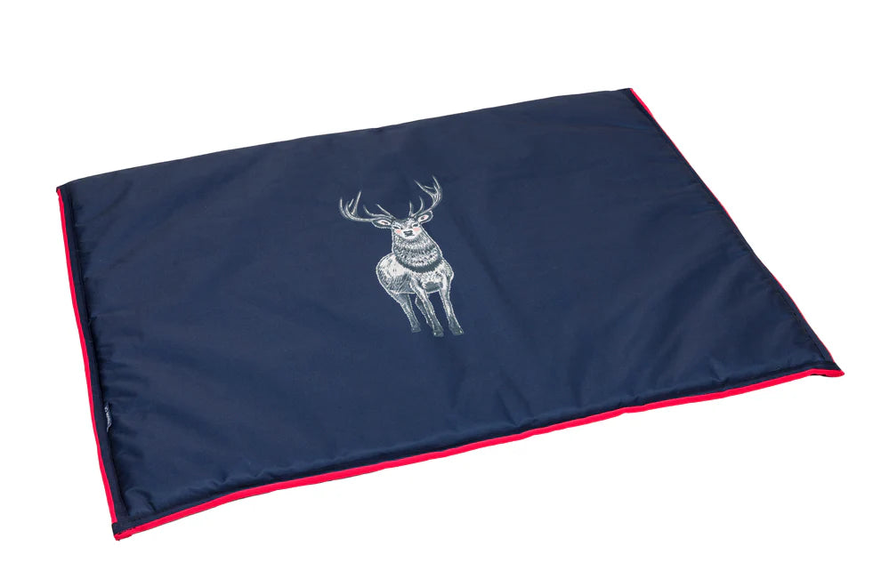 Navy Stag Boot Mat