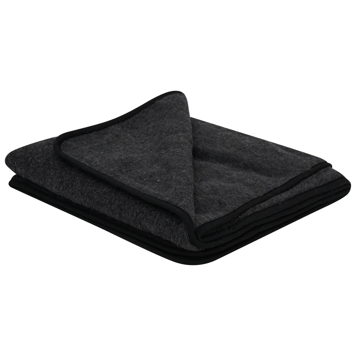 Black Merino Wool Blanket
