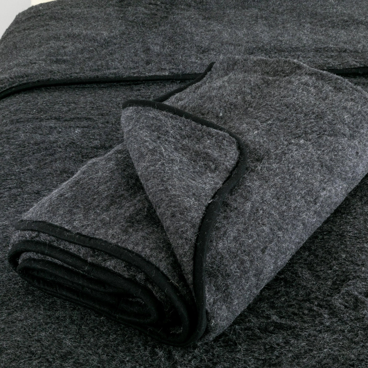 Grey Merino Wool Blanket