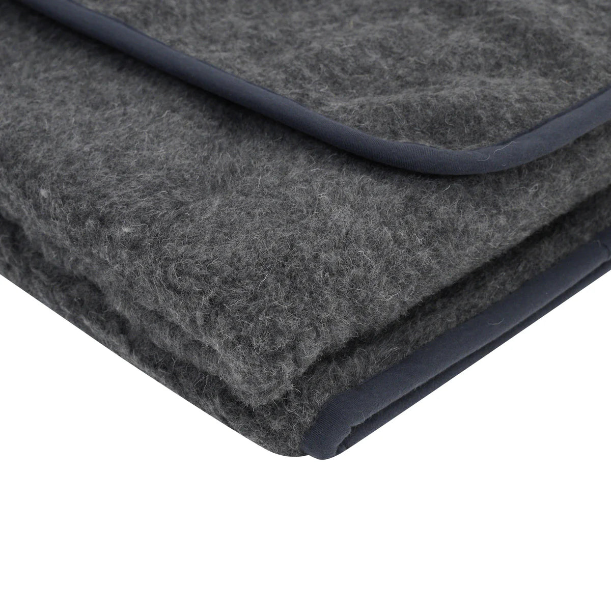 Grey Merino Wool Blanket