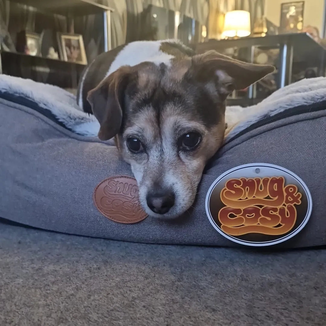 Oval Faux Fur Dog Bed