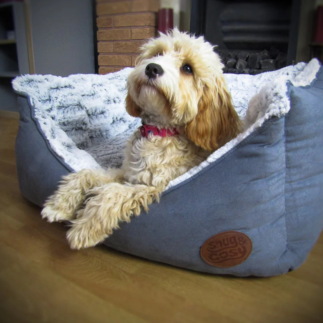 Novara Suede Dog Bed Charcoal