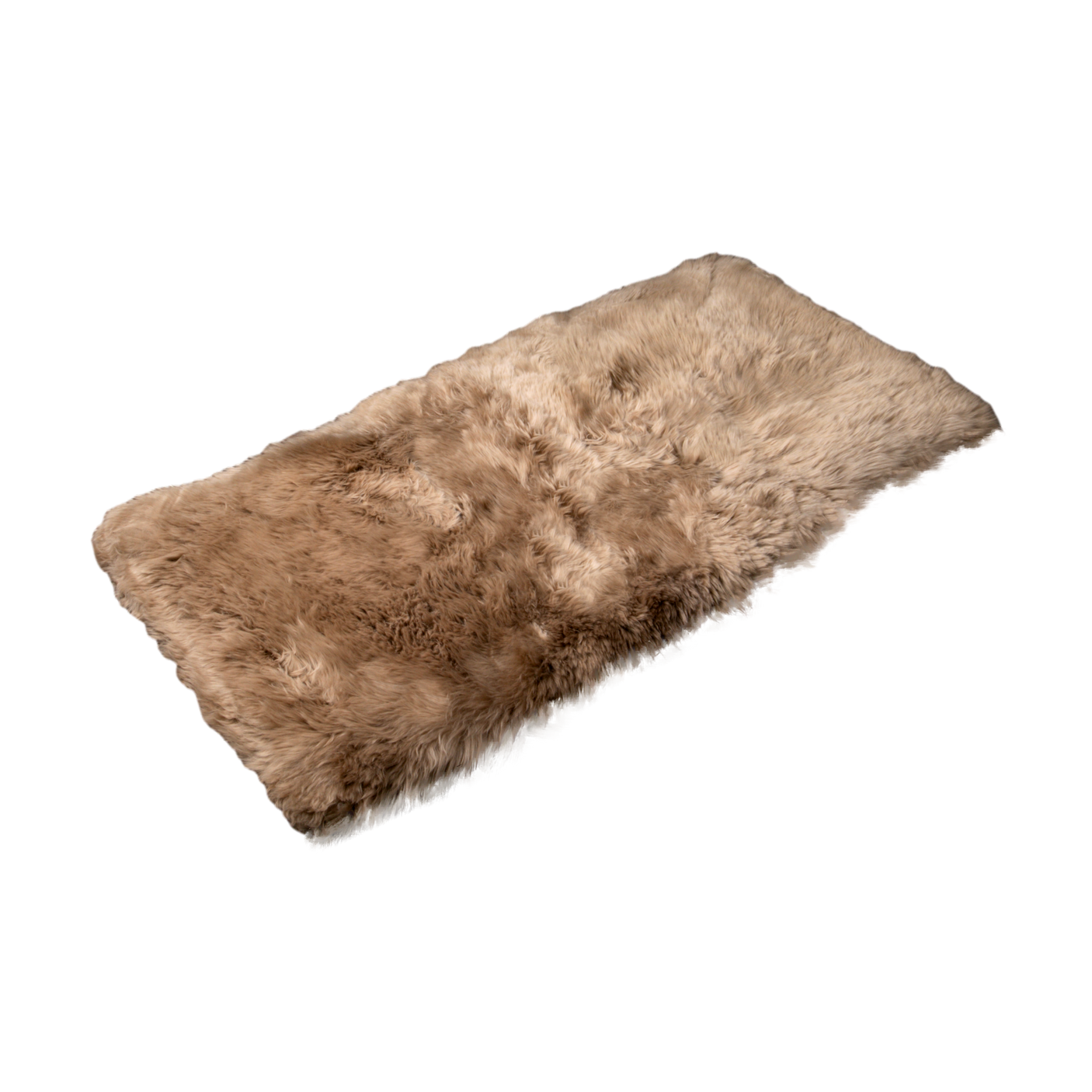 Light Brown Sheepskin Rectangle Rug