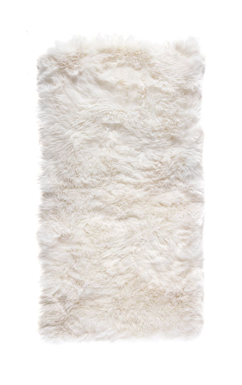 Natural Sheepskin Rectangle Rug