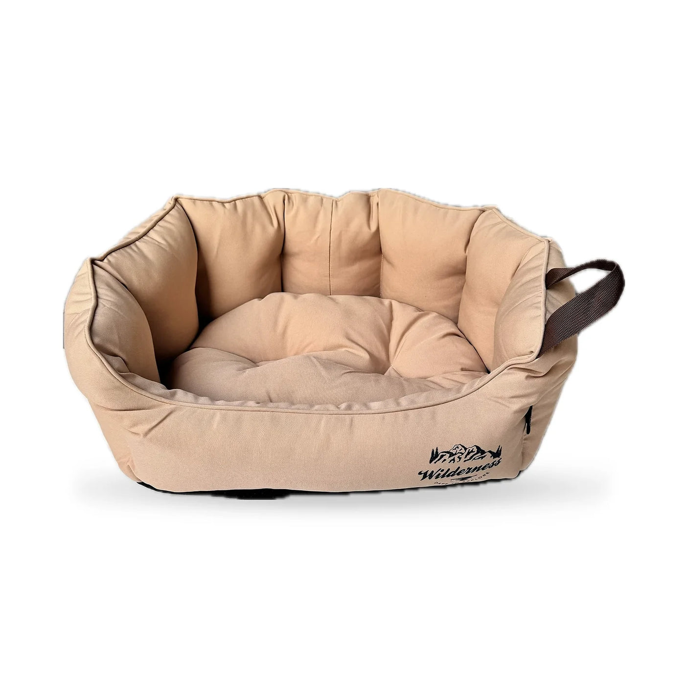Wilderness Snuggle Dog Bed Camel