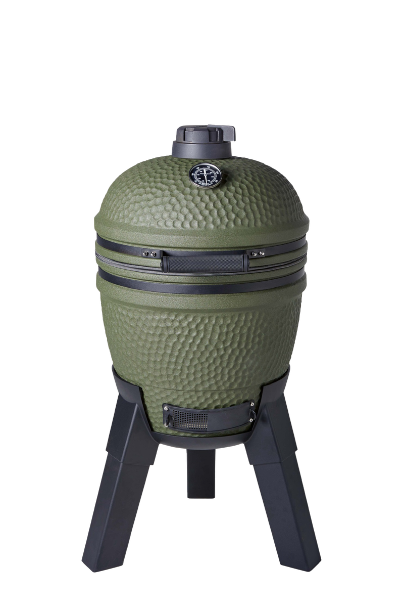 Moddern Kamado Barbecue Olive Green With Aluminium Base & Legs