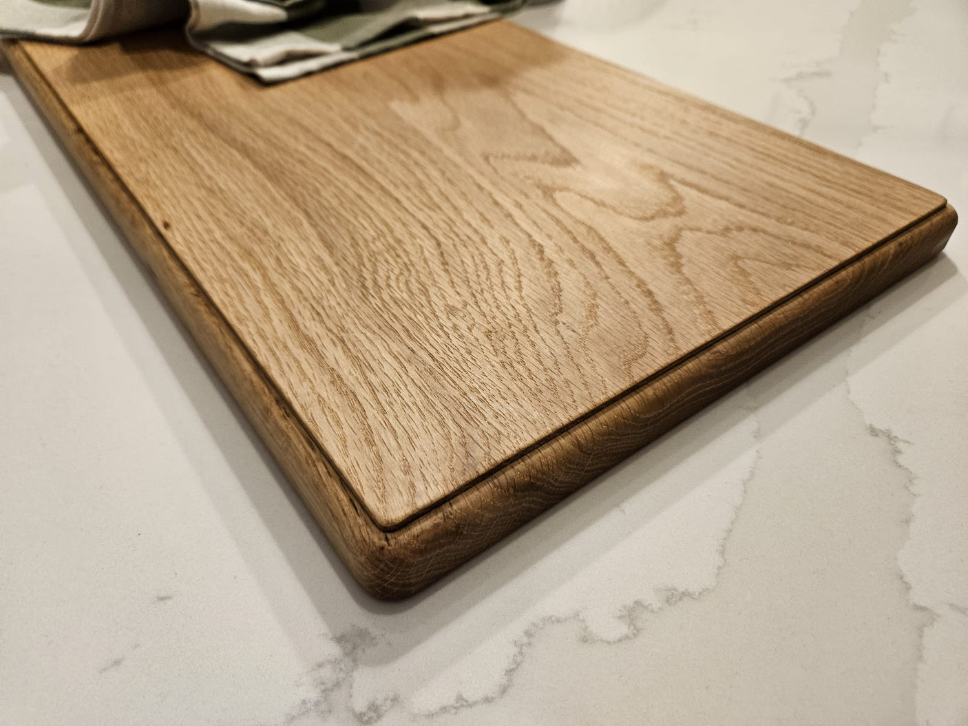 Handcrafted English Oak Wooden Kitchen Chopping Board