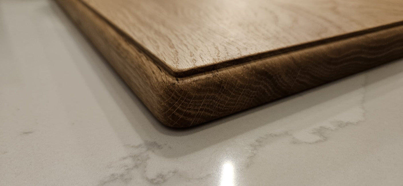 Handcrafted English Oak Wooden Kitchen Chopping Board