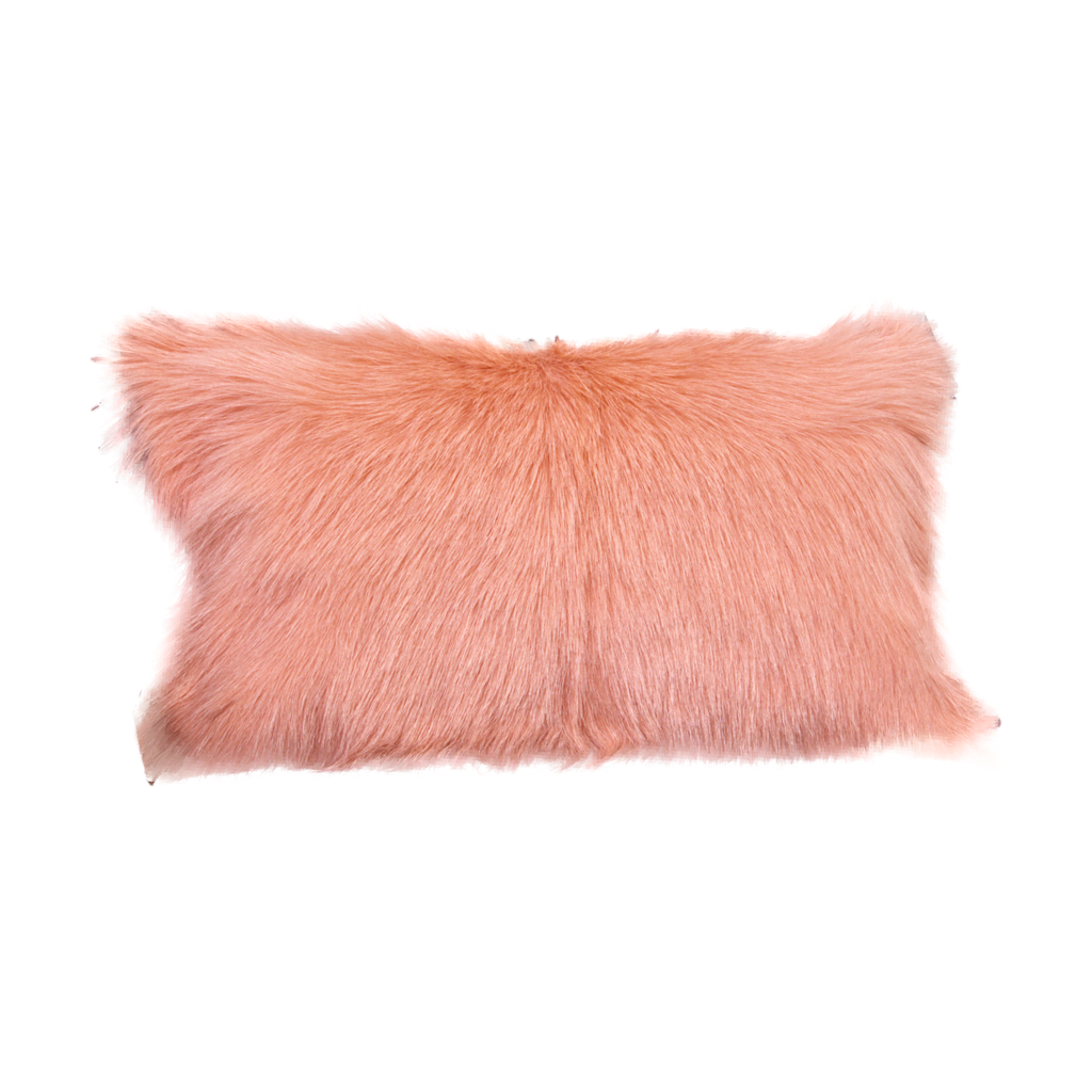 Pink Goatskin Cushion 30x50cm
