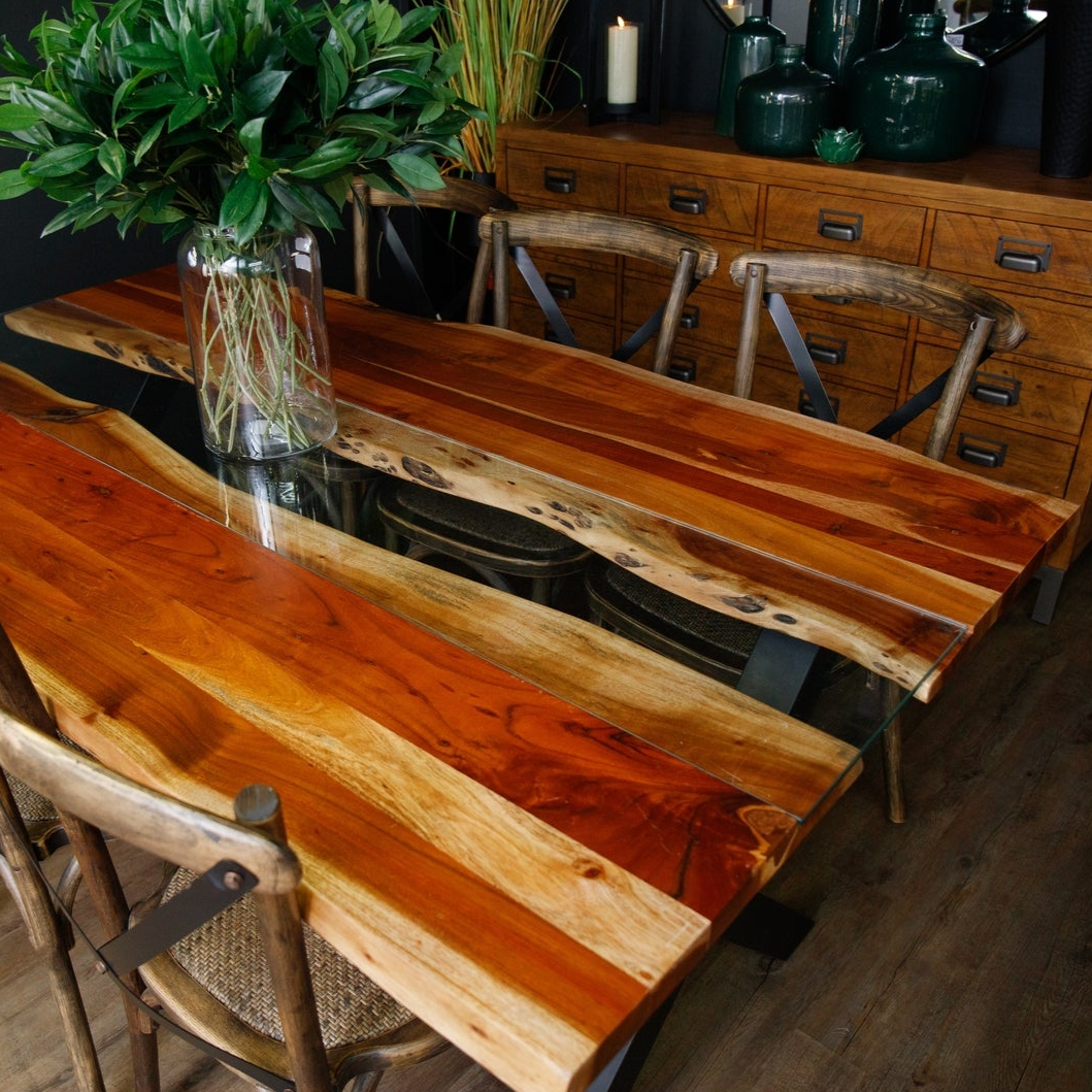 Live Edge Collection Large River Dining Table