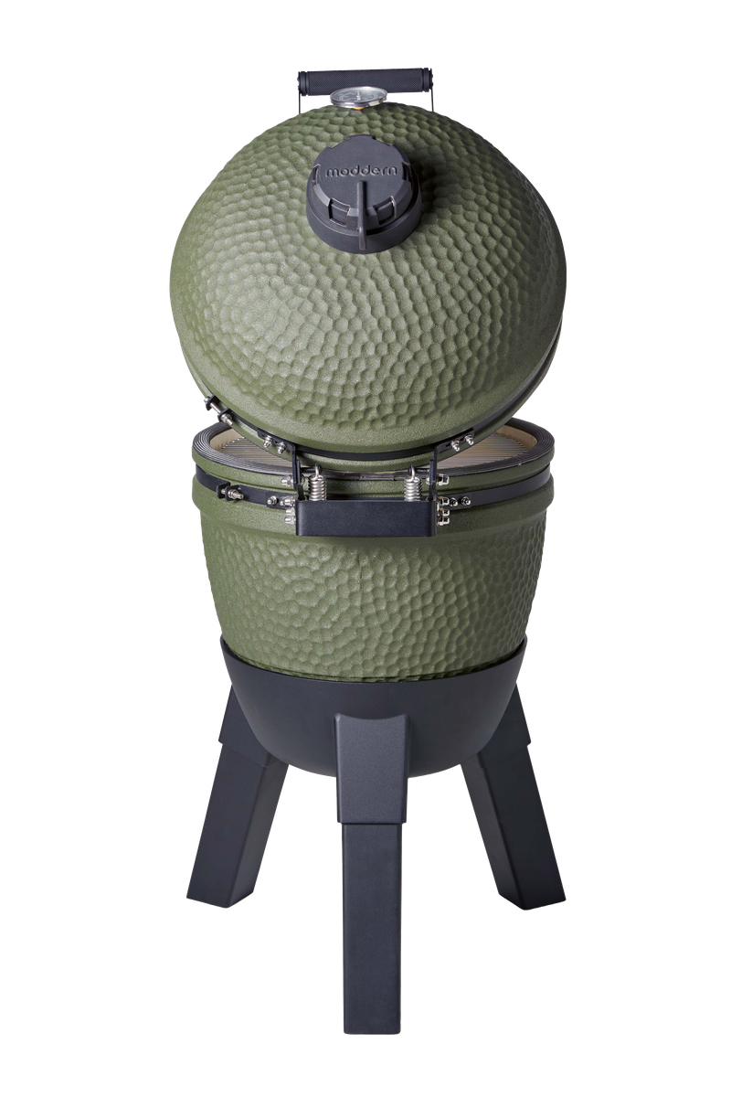 Moddern Kamado Barbecue Olive Green With Aluminium Base & Legs