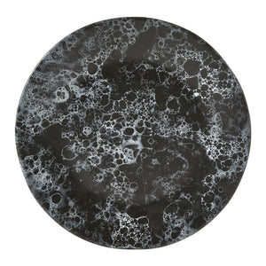 Vara Black Marble Effect Dinner Plate
