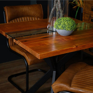 Live Edge Collection River Dining Table - Square