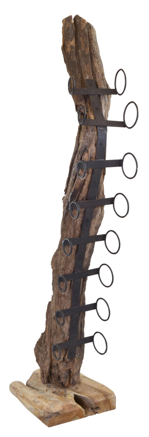 Teak Tree Root Wine Rack