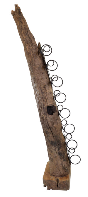 Teak Tree Root Wine Rack