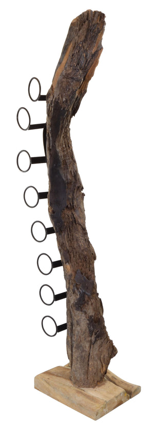 Teak Tree Root Wine Rack