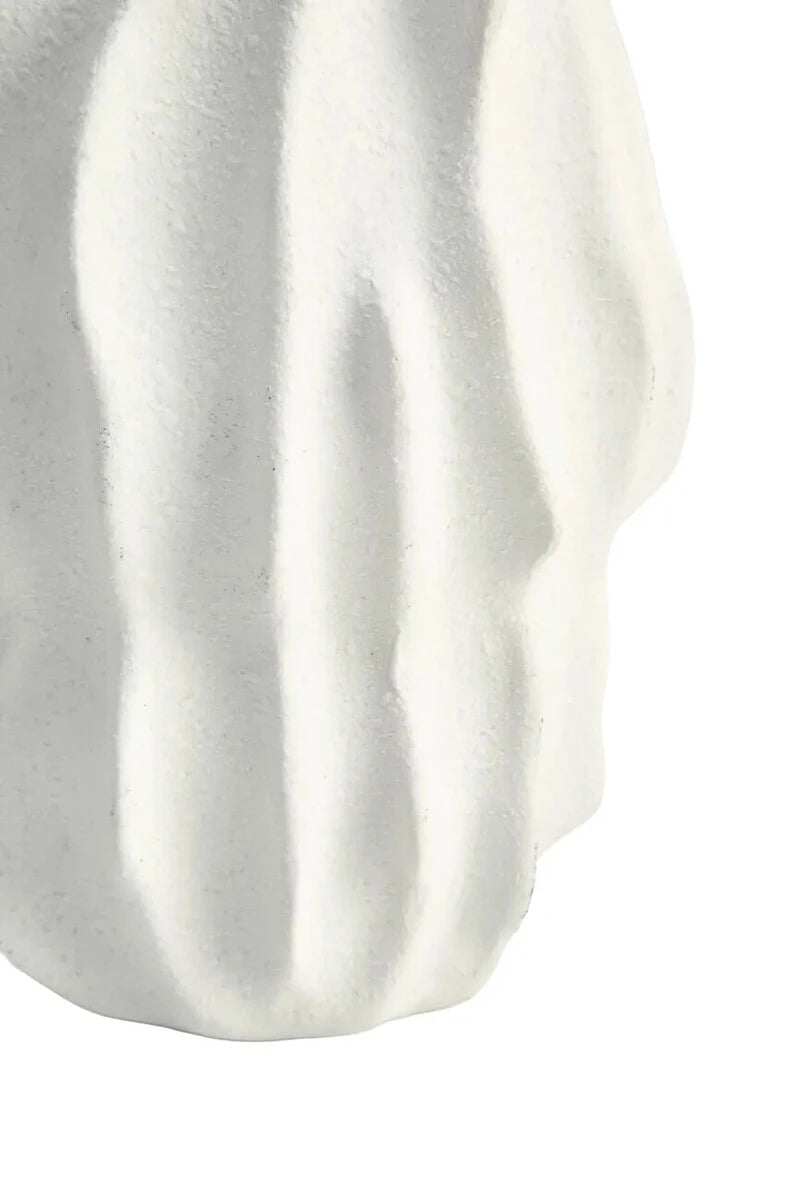 Soren White Textured Bud Vase, alternative view.