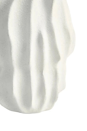 Soren White Textured Bud Vase, alternative view.