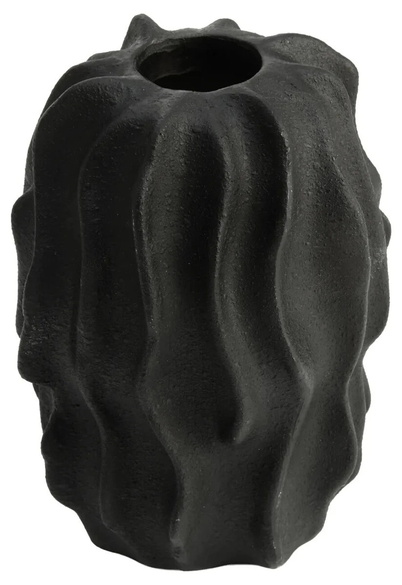 Soren Black Textured Bud Vase, alternative view.