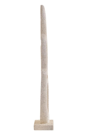 Soren Cream Textured Abstract Interlocking Sculpture, alternative view.