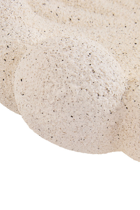 Soren Cream Bubble Design Bowl, shown from another angle.