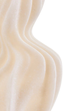 Soren White Marble Effect Organic Twist Ornament, alternative view.