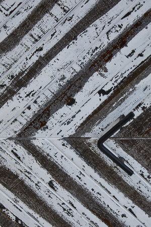 Nusa Black Rustic Chevron Four Door Sideboard