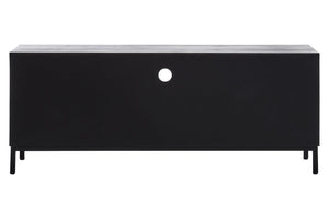 Nusa Rustic Chevron and Black Frame Media Unit