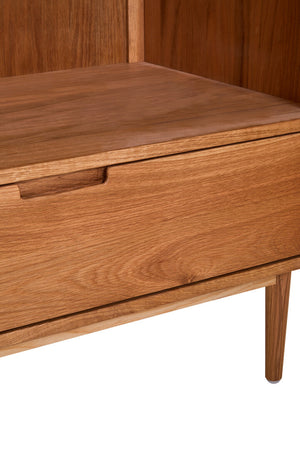 Arden Rattan & Oak 2 Door Wardrobe