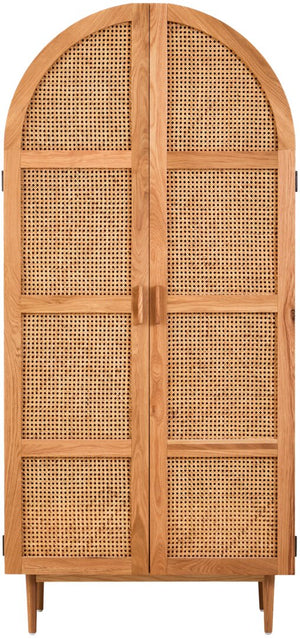 Arden Rattan & Oak 2 Door Wardrobe