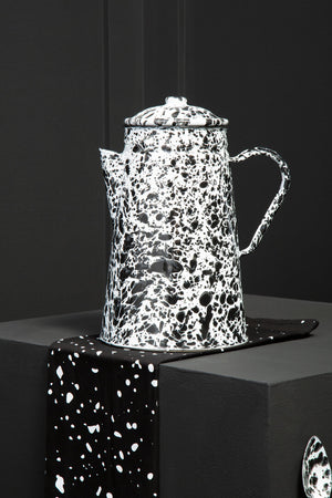 Vara Black And White Patterned Teapot