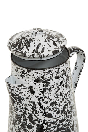 Vara Black And White Patterned Teapot