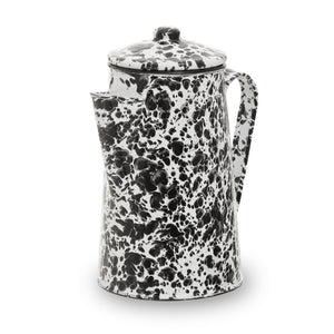 Vara Black And White Patterned Coffee Pot