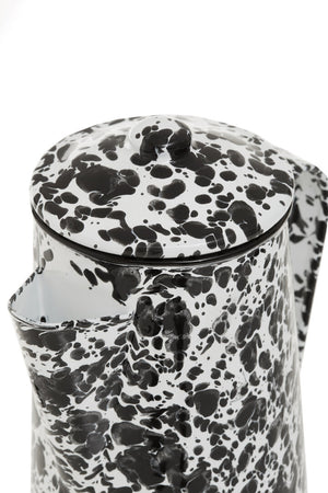 Vara Black And White Patterned Coffee Pot