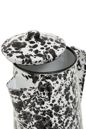 Vara Black And White Patterned Coffee Pot