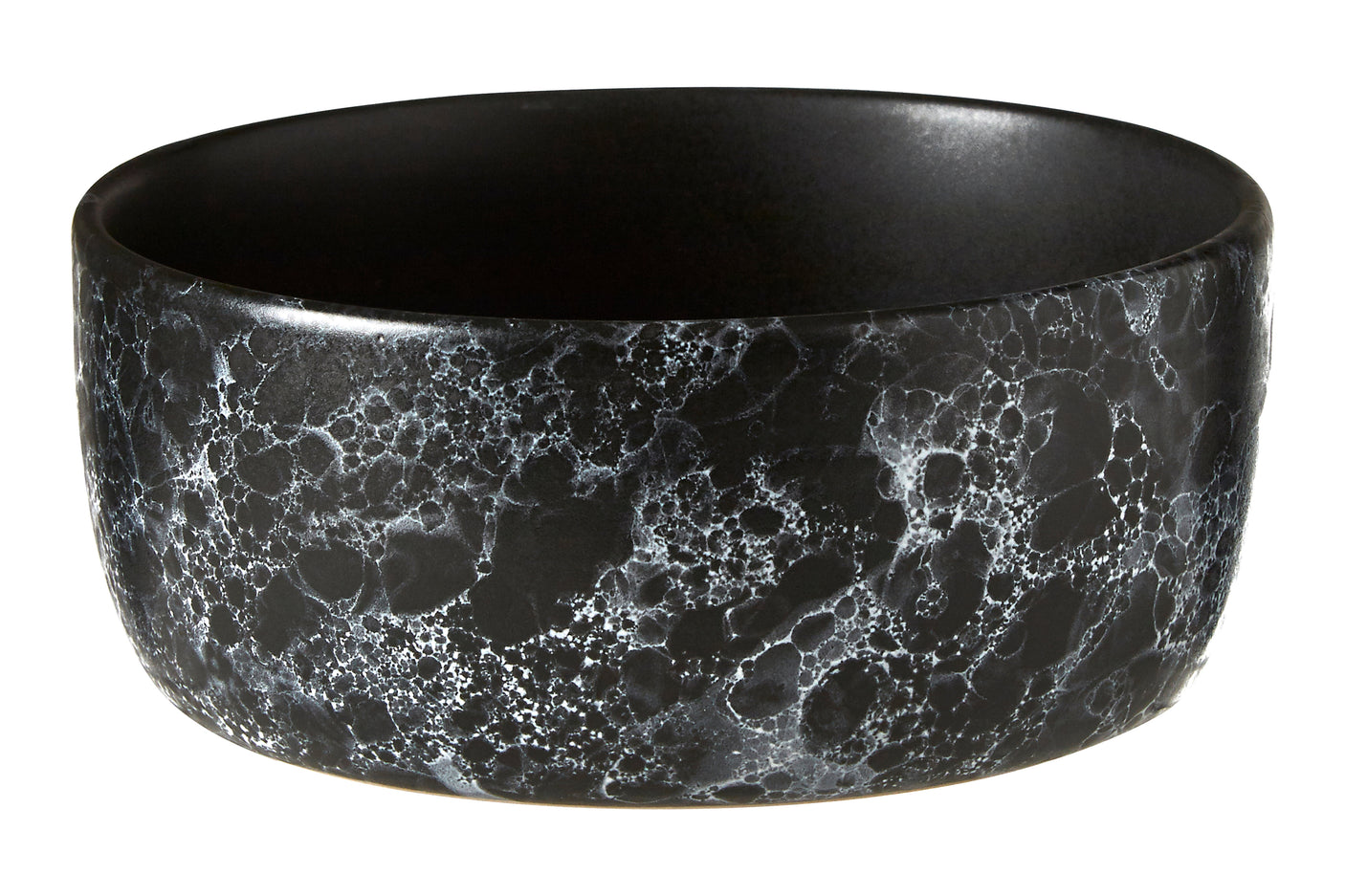 Vara Black Faux Marble Bowl