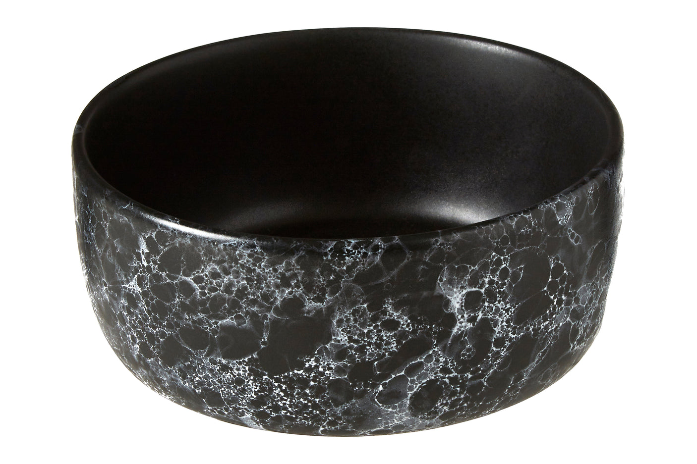 Vara Black Faux Marble Bowl