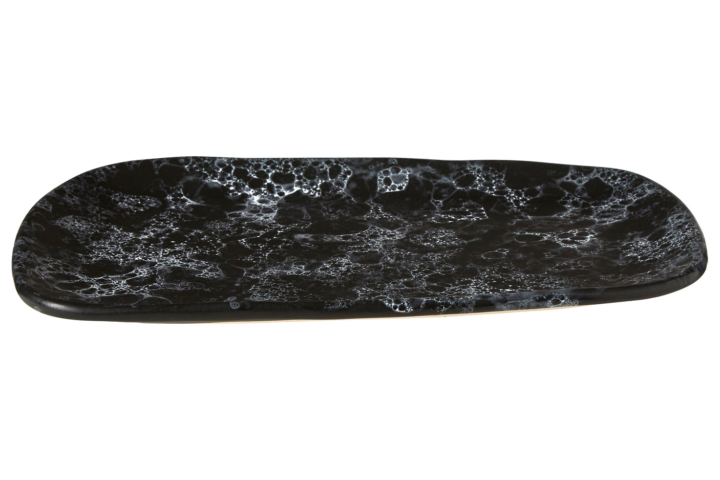 Vara Black Marble Effect Serving Platter