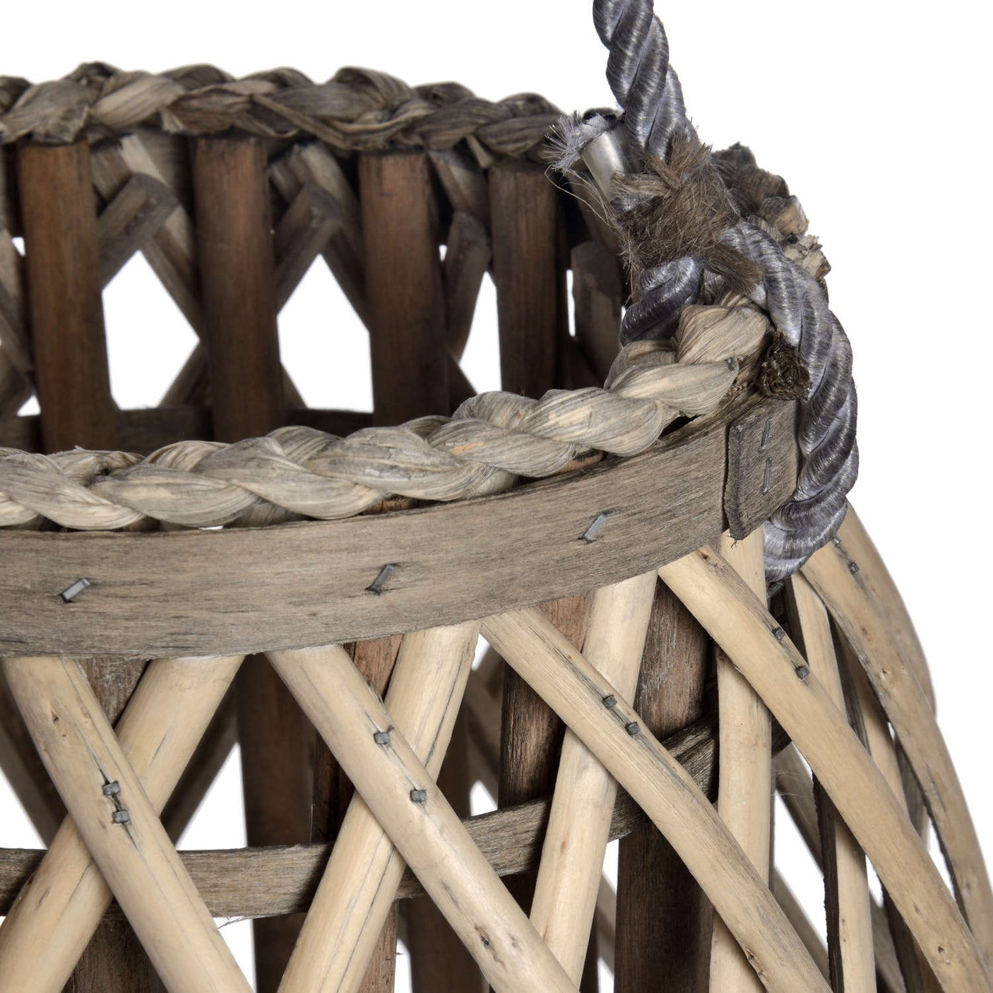 Bulbous Wicker Lantern