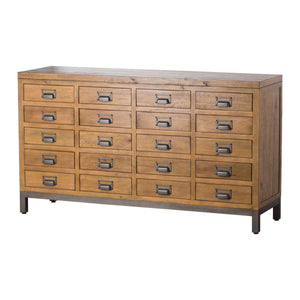 Draftsman Collection 20 Drawer Merchant Chest, industrial storage