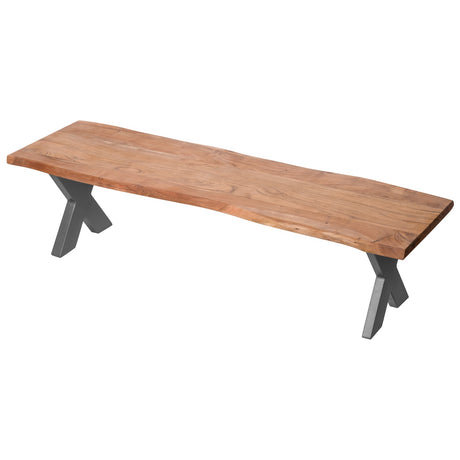 Live Edge Collection Bench, rustic minimalism