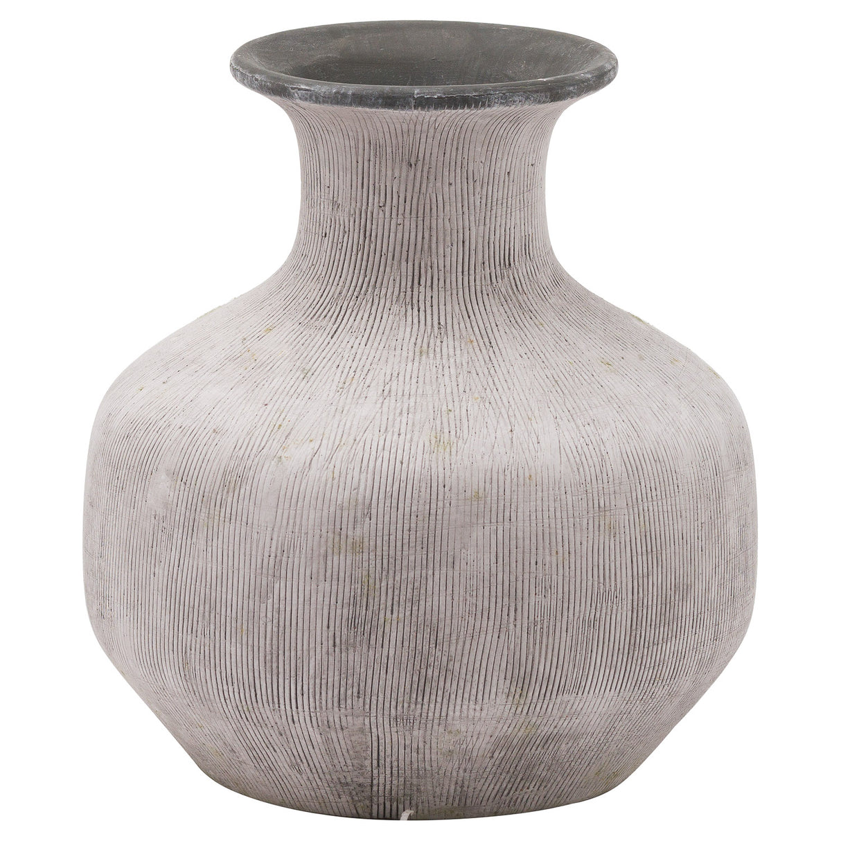 Bloomville Squat Stone Vase