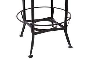 Forma Walnut & Black Metal Bar Table