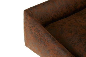 Forma Brown Leather Effect Bar Stool