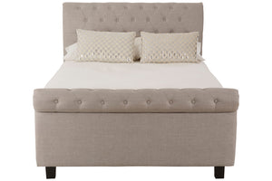 Rowan Light Grey Ottoman Storage Bed