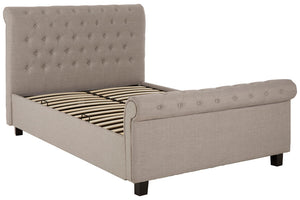 Rowan Light Grey Ottoman Storage Bed