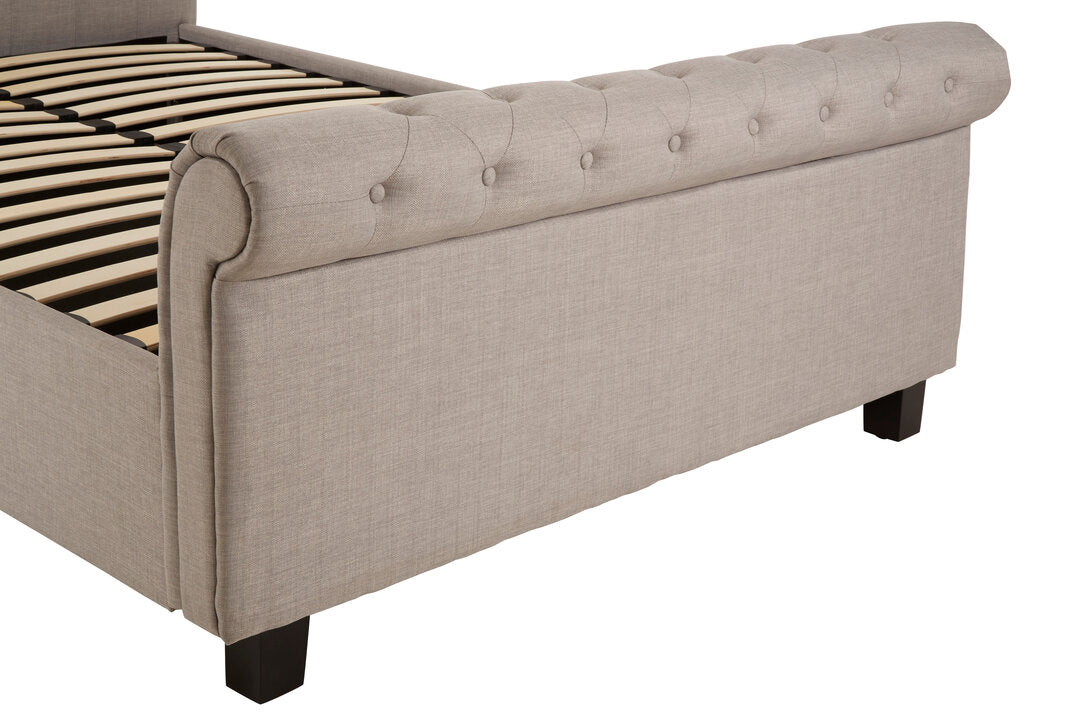 Rowan Light Grey Ottoman Storage Bed