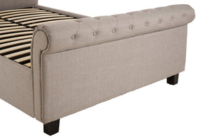 Rowan Light Grey Ottoman Storage Bed