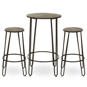Union 3 Piece Bar Table & Stool Set