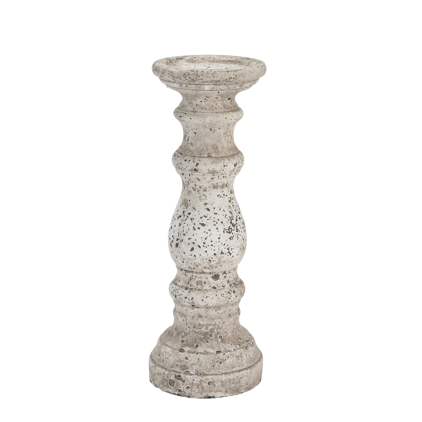 Stone Ceramic Column Candle Holder